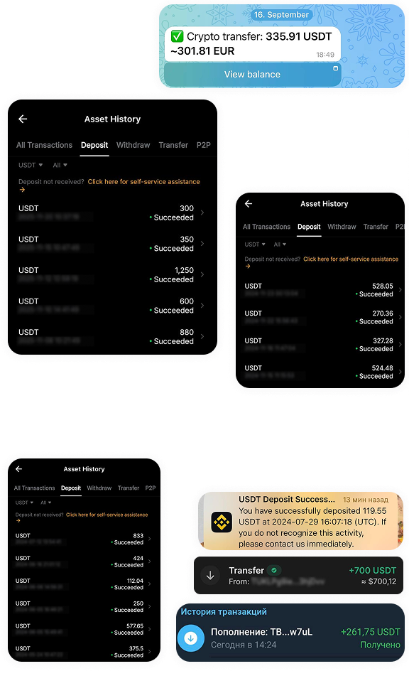 Real payouts examples tablet